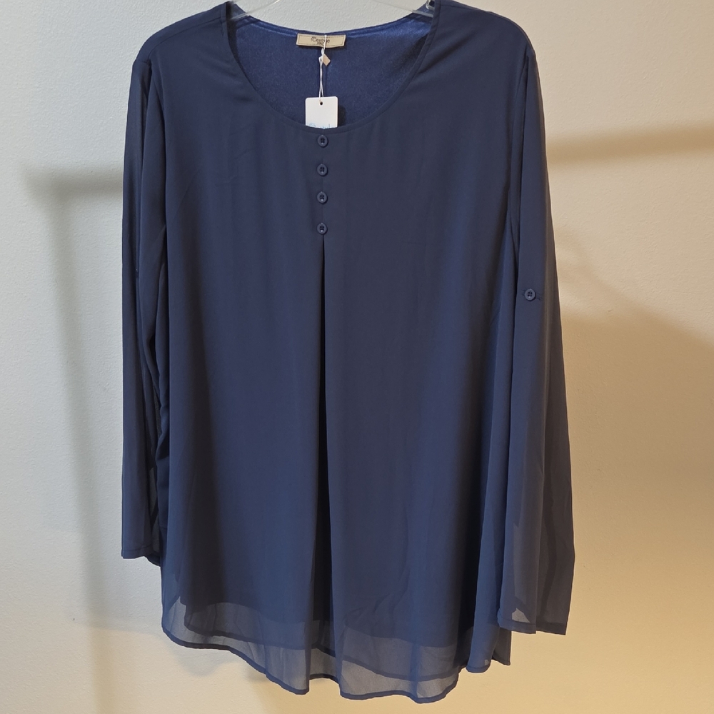 Chic Women's Navy Blouse
